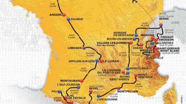 Tour de France 2016 : le parcours dvoil