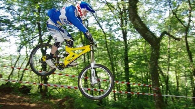 Championnat de Bretagne de descente :  Bellec le plus rapide.