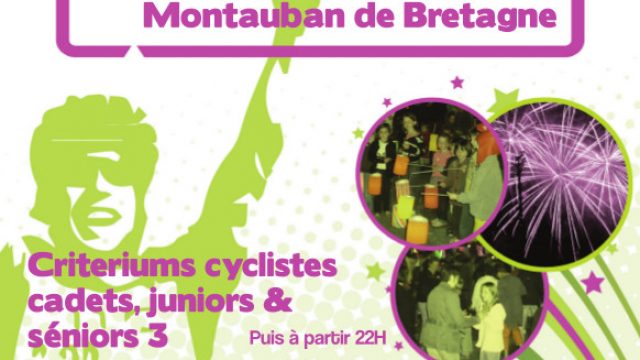 1er critrium de Montauban-de-Bretagne le 13 juillet 