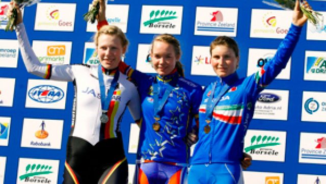 Europe Route - CLM Espoirs Dames : Biannic 7e / Demay 11e