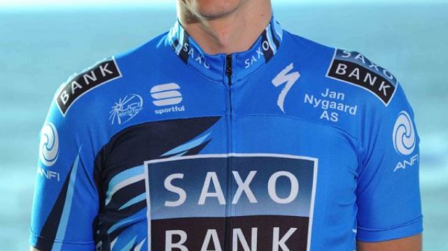 Le maillot 2012 de la Saxo Bank