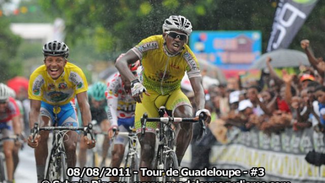 Tour de Guadeloupe 2011 : Lionel Miny s'impose  Petit-Bourg, Boris Carne toujours en jaune