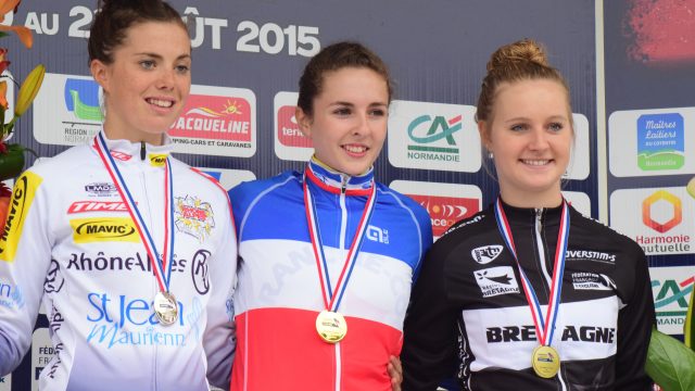 CLM juniors dames : dj un podium