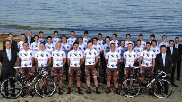 L’quipe AG2R LA MONDIALE en stage  Aups 