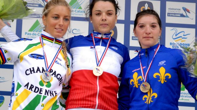 CLM Dames: Cordon championne de France Espoir/ Longo de nouveau titre.