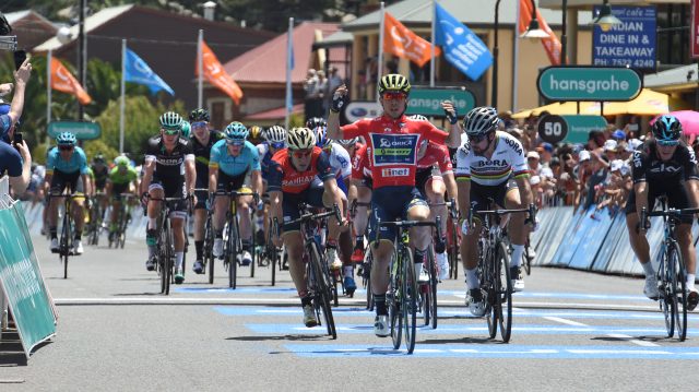 Tour Down Under#3:Ewan devant Sagan