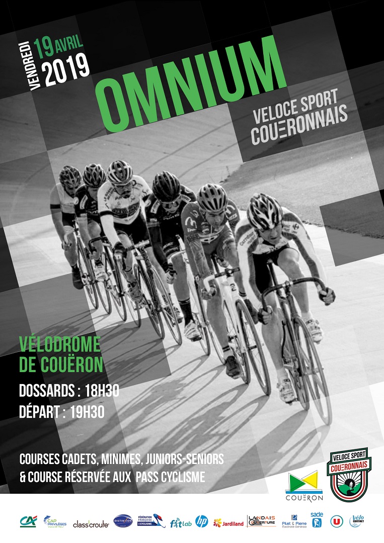 Omnium sur piste  Coueron (44) , le 19  avril 