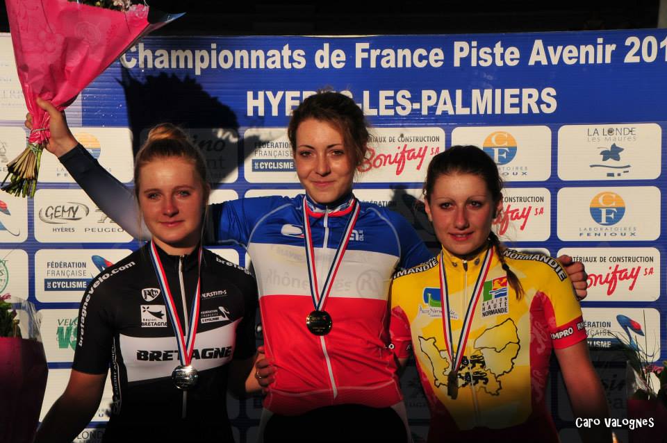 France de l'Avenir sur piste: le tir group des poursuiteuses juniors