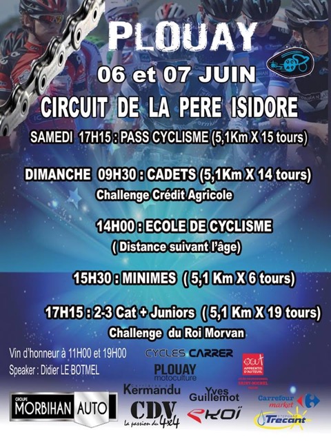 Circuit du Pre Isidore  Plouay (56) : 2 jours de fte  Plouay