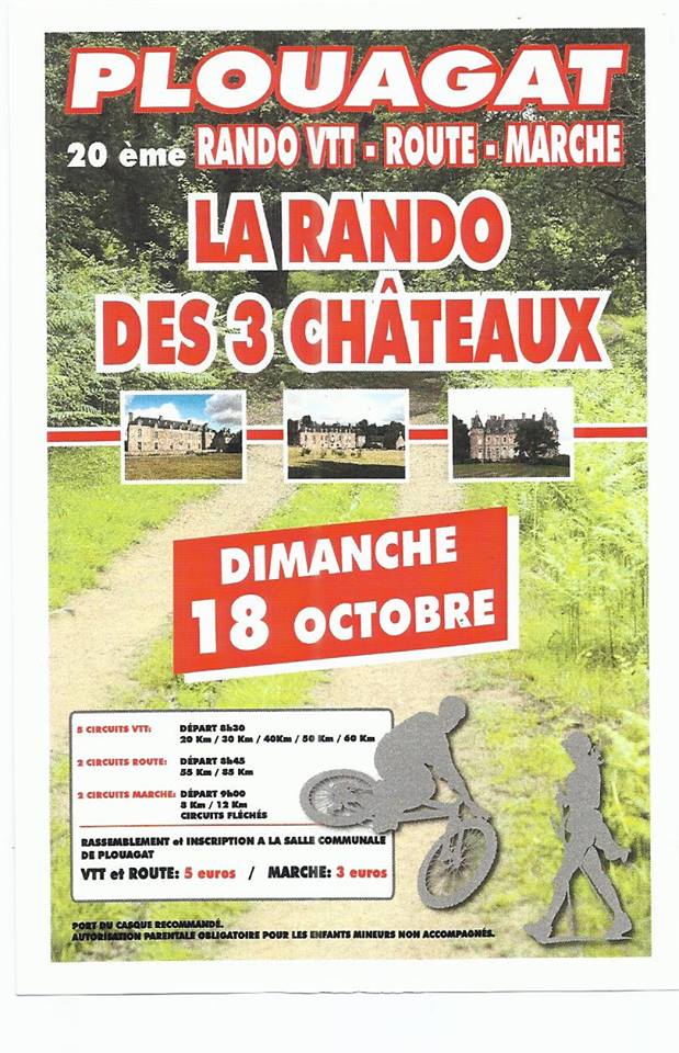  Plouagat (22):20me  Rando VTT Dimanche 18 Octobre