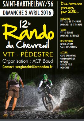 St Barthlmy (56):Rando vvt du chevreuil, le 3 avril 