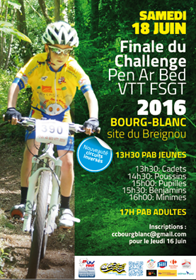 Pen Ar Bed VTT, la finale du Challenge c'est Samedi !