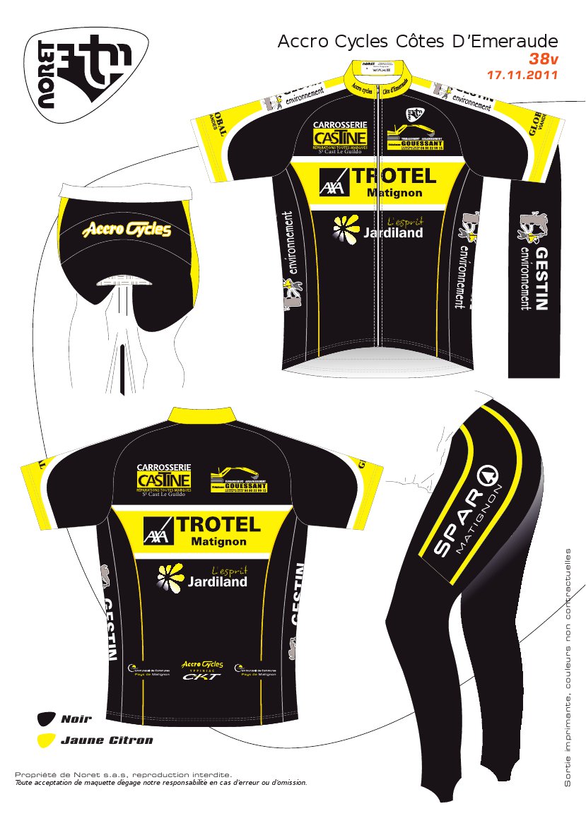 Accro Cycles Ctes d'Emeraude: le maillot 2012