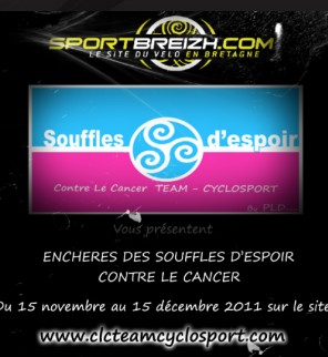 Enchres Team Contre le Cancer Souffles D’espoir : plus que 3 jours !!