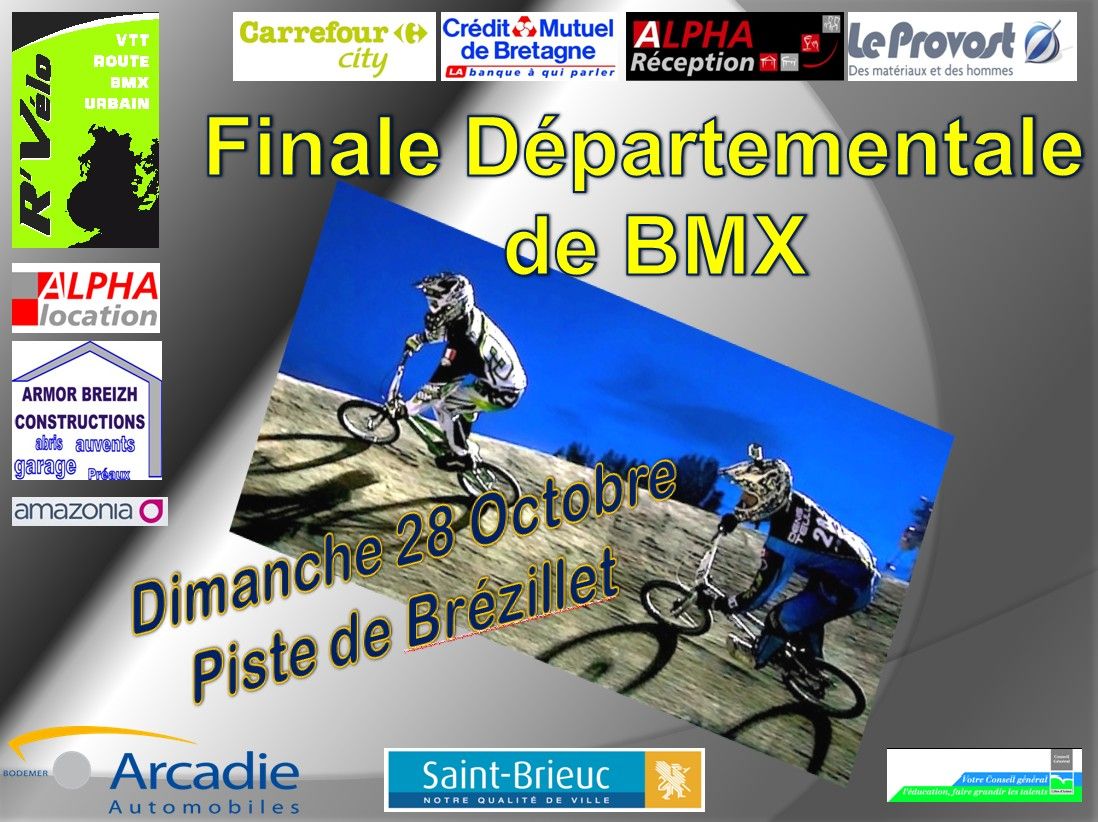 Finale du Championnat Ctes d'Armor BMX  Saint-Brieuc dimanche 