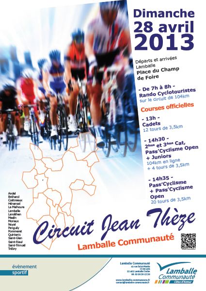 "Circuit Jean Thze - Tour de Lamballe Communaut" les engags