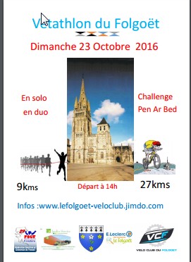 Vtathlon FSGT du Folgot le 23octobre 