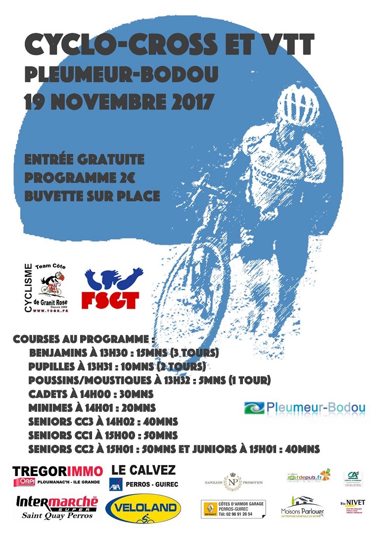 Pleumeur-Bodou (22) : Cyclo-cross Fsgt le 19 Novembre