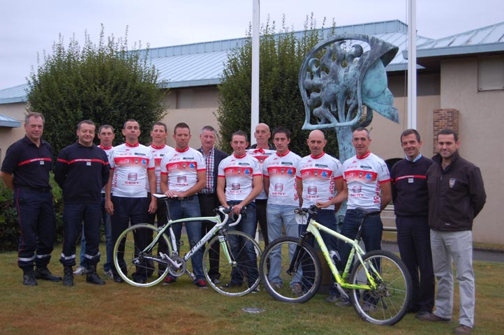 Les pompiers du 56 : un maillot avec le France !