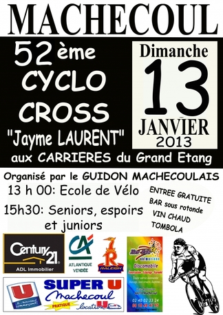 Cyclo-Cross de Machecoul (44) : les engags