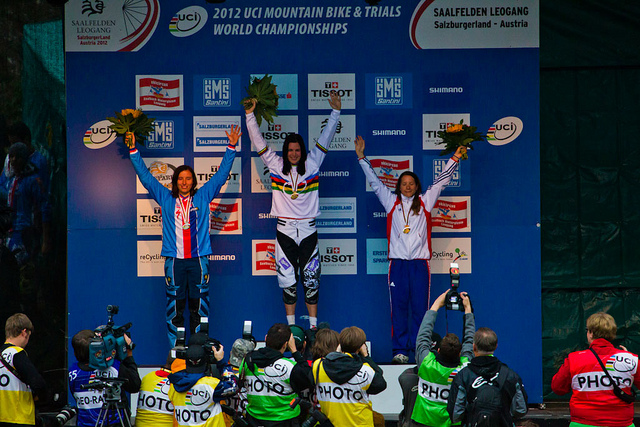 Mondial Descente VTT  Leogang (Autriche) : Charre championne du Monde ! 