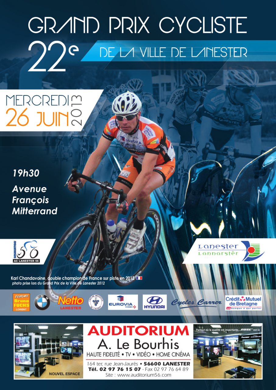 Grand Prix Cycliste de la Ville de Lanester (56) le 26 juin 