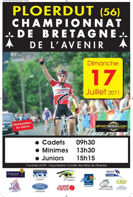 Championnat de Bretagne de l'Avenir  Plordut (56) : les engags