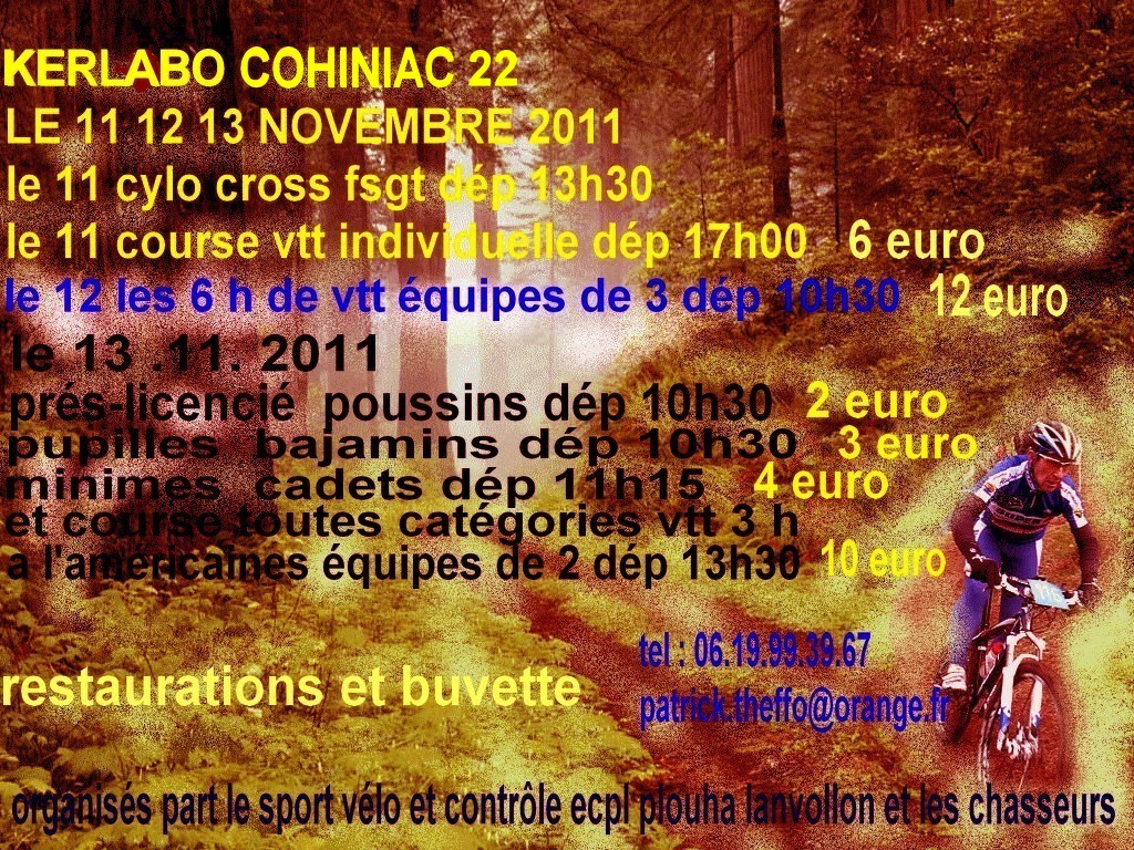 Cyclo-Cross et VTT  Kerlabo ! 