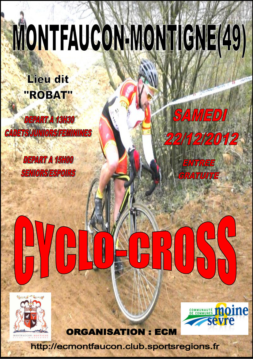 1er Cyclo-cross de Montfaucon-Montign (49) le 22 dcembre