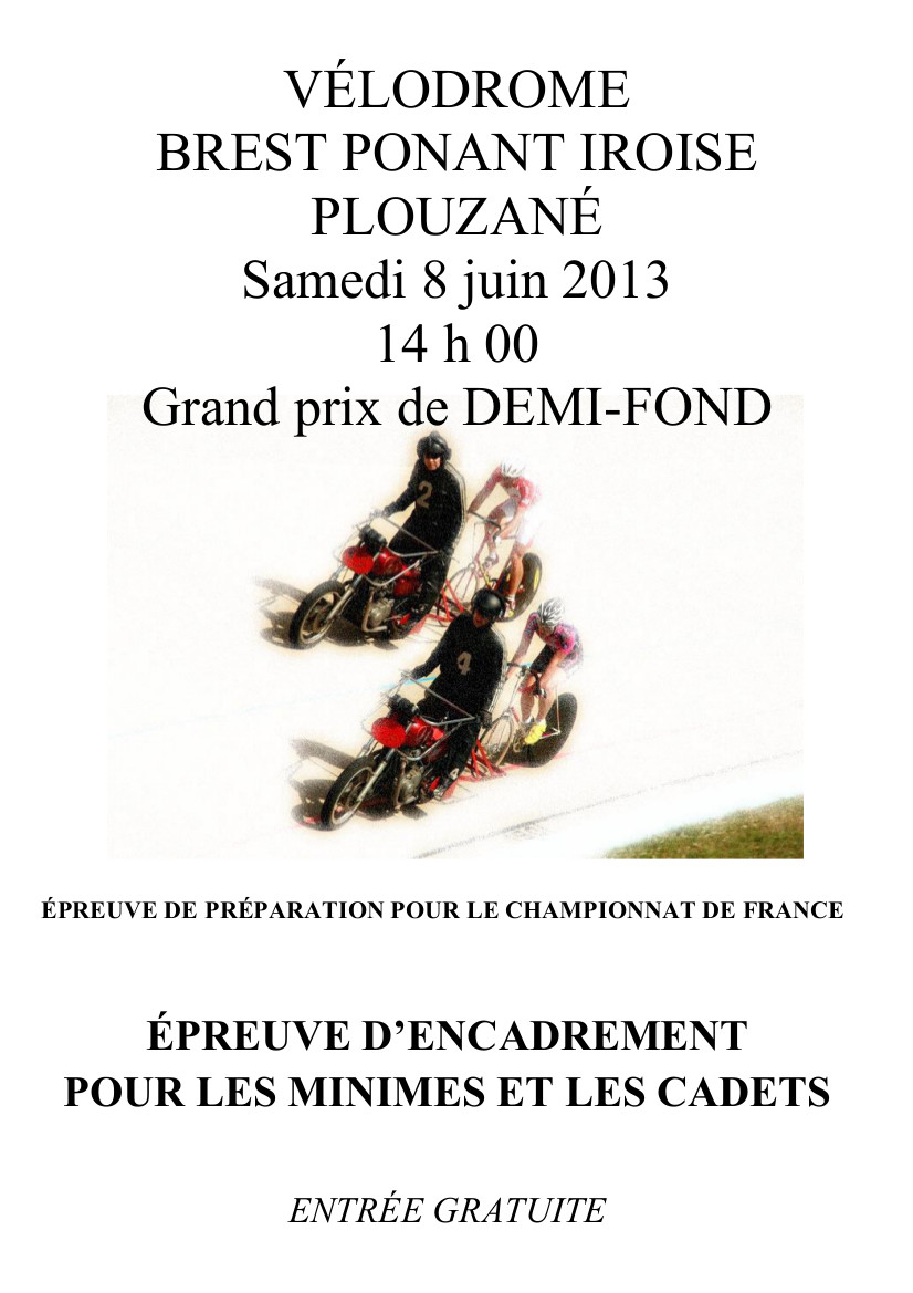 Piste - Demi-Fond  Plouzan (29) samedi 
