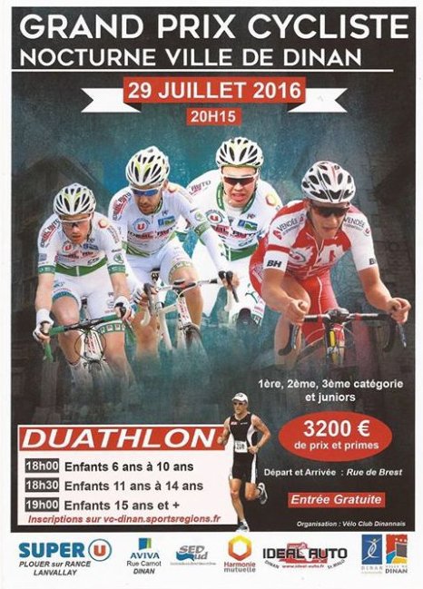 Grand prix cycliste de Dinan: le Team sur ses terres