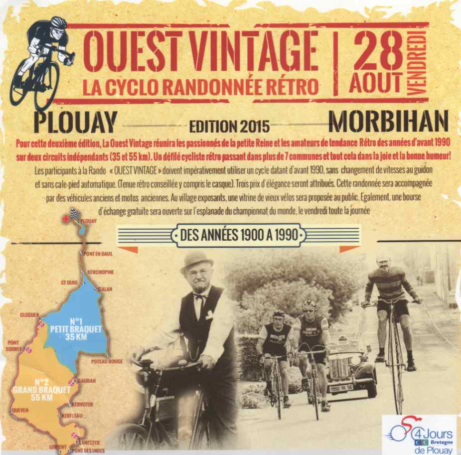 Ouest Vintage  Plouay, ce vendredi 28 aot