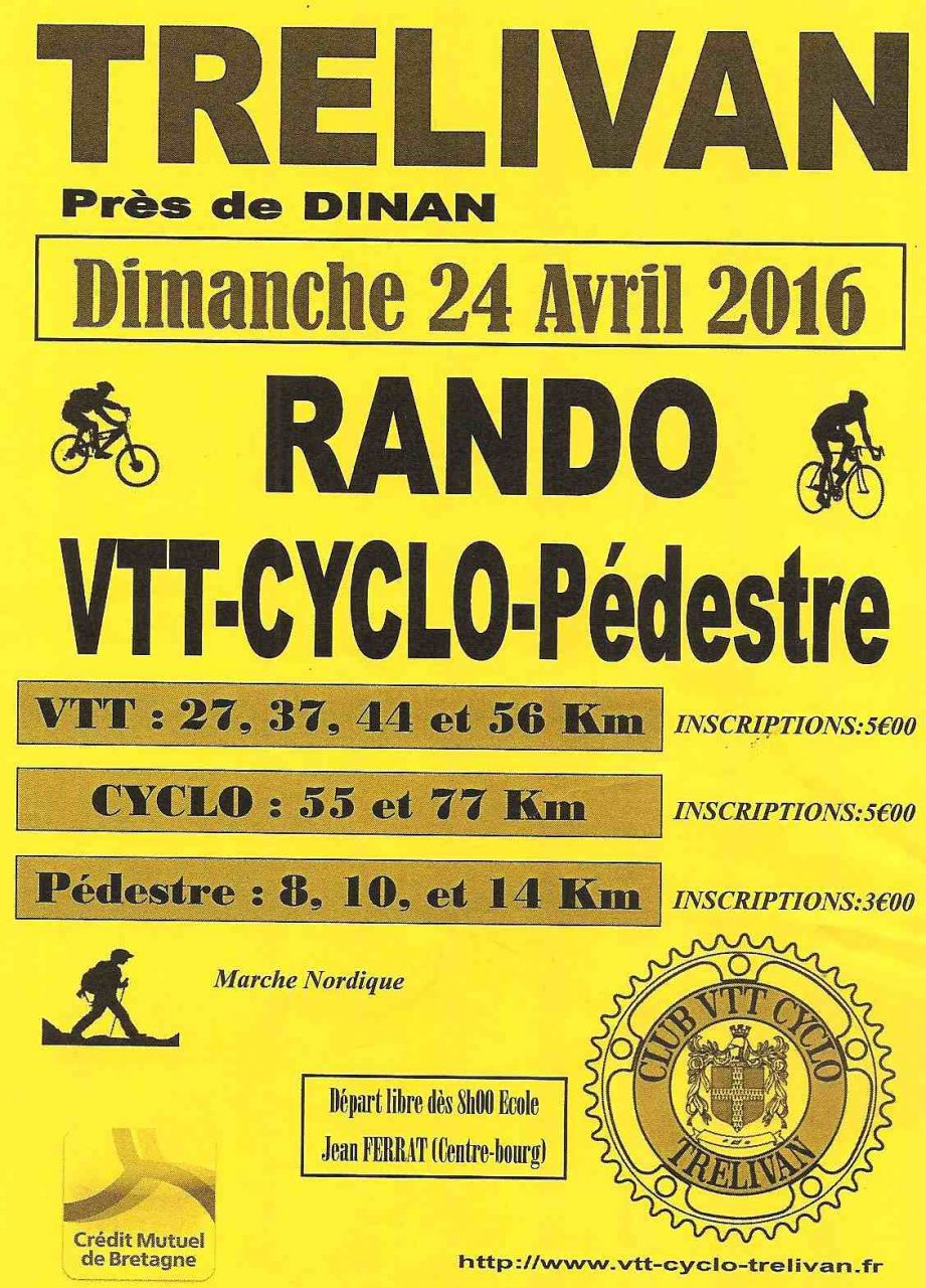 Rando  Trlivan ce dimanche 24 avril