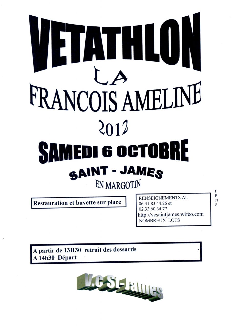 Vtathlon  Saint-James le 6 octobre