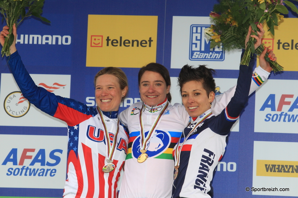 Championnat du Monde cyclo-cross Dames : Vos rcidive / Chainel 3e 