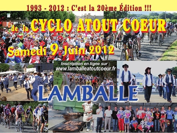 Cyclo-sportive la Atout coeur samedi  Lamballe 