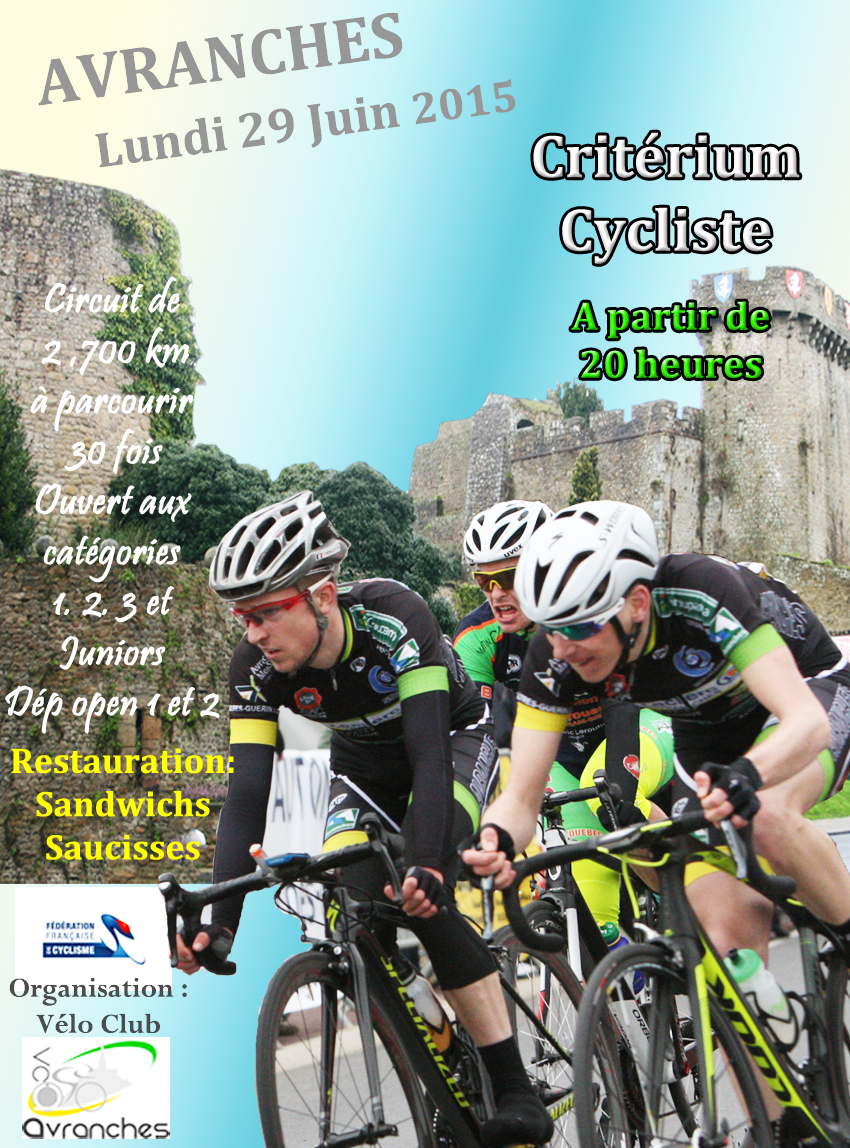 Le Critrium d'Avranches (50) approche