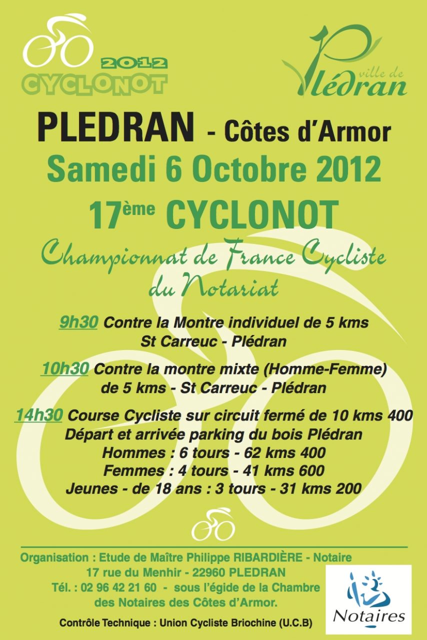 Cyclonot  Pldran (22) ce samedi