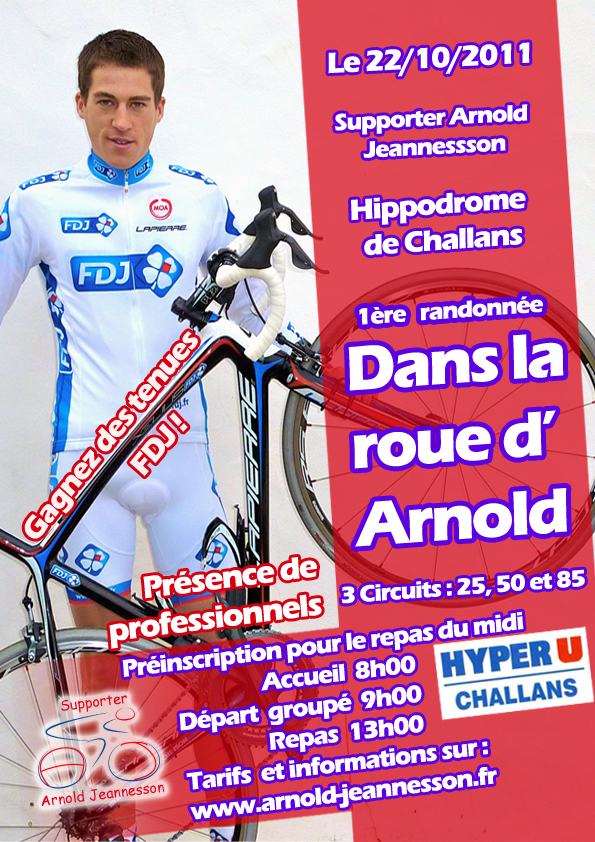 "Dans la roue d'Arnold" le 22 octobre  Challans 