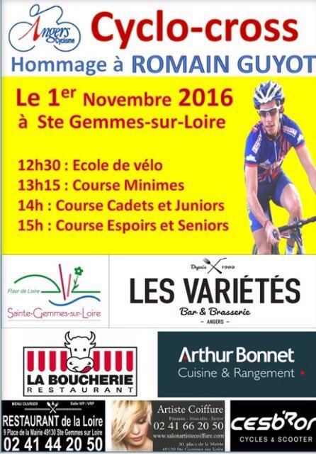 Cyclo cross hommage  Romain Guyot