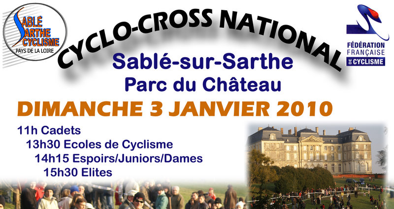 Cyclo-Cross National de Sabl-sur-Sarthe le 3 janvier 