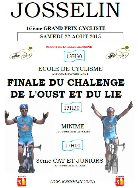 Grand Prix de la Ville de Josselin le samedi 22 Aot 