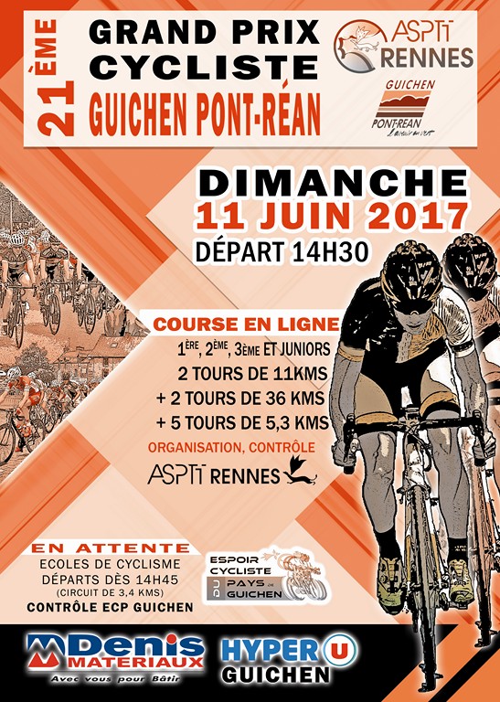 Grand Prix U DENIS MATERIAUX - 11 Juin  Guichen/Pont Rean 