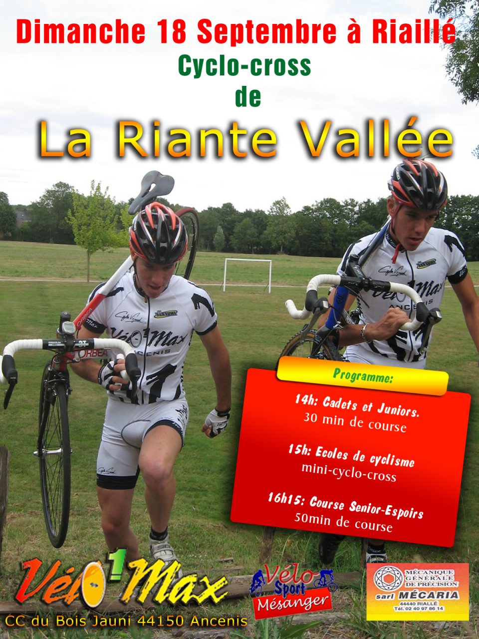 Cyclo-Cross de Riaill (44) le 18 septembre : engagez-vous !  