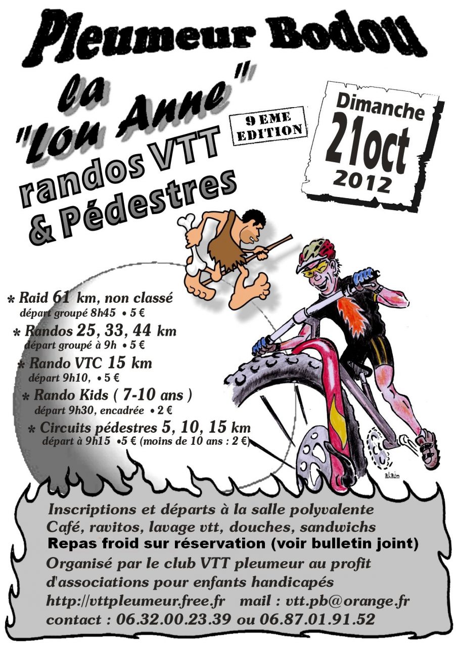 Rando VTT et Pdestre la "Lou Anne" dimanche  Pleuumeur-Bodou (22)  