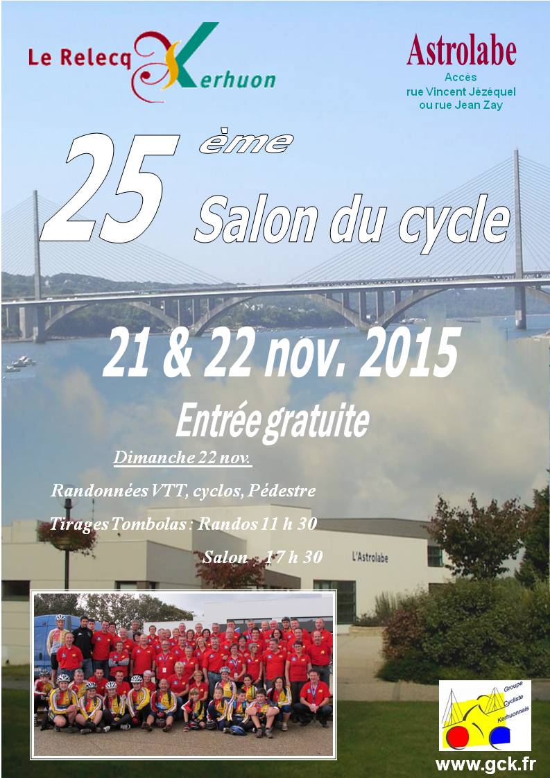 Salon du cycle au Relecq Kerhuon (29) ce week-end