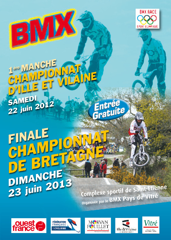 Finale du Championnat de Bretagne BMX  Vitr (35) dimanche