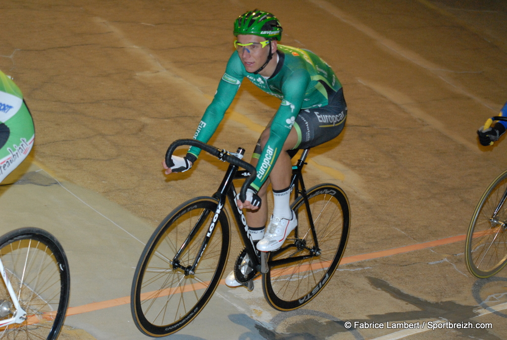 Bryan Coquard sur piste