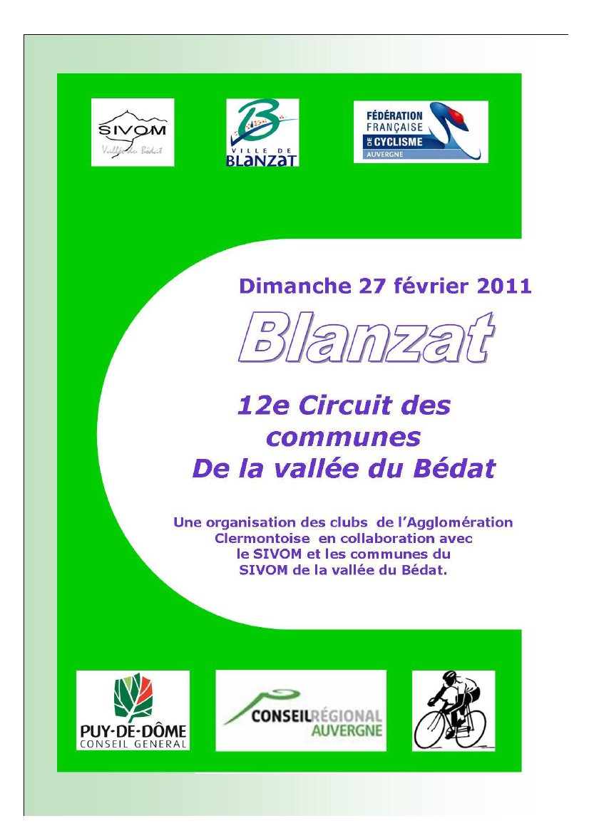 Circuit des Communes de la Valle du Bdat : les engags 