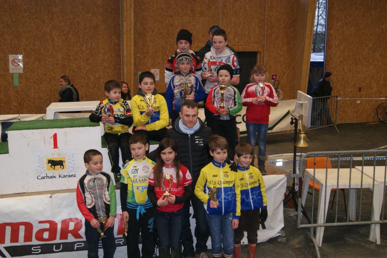 Cyclo-cross indoor de Carhaix: les rsultats  des coles de cyclisme